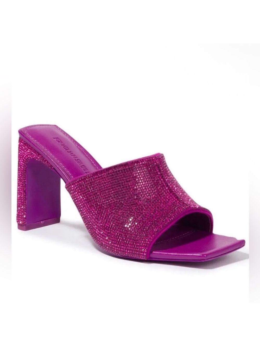 SIMKHAI Asia Crystal Embellished 90mm Mules Opera Mauve Purple Size 40 / 10